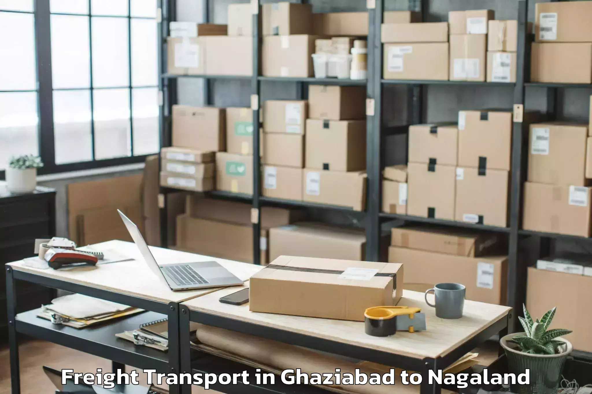 Affordable Ghaziabad to Wakching Freight Transport